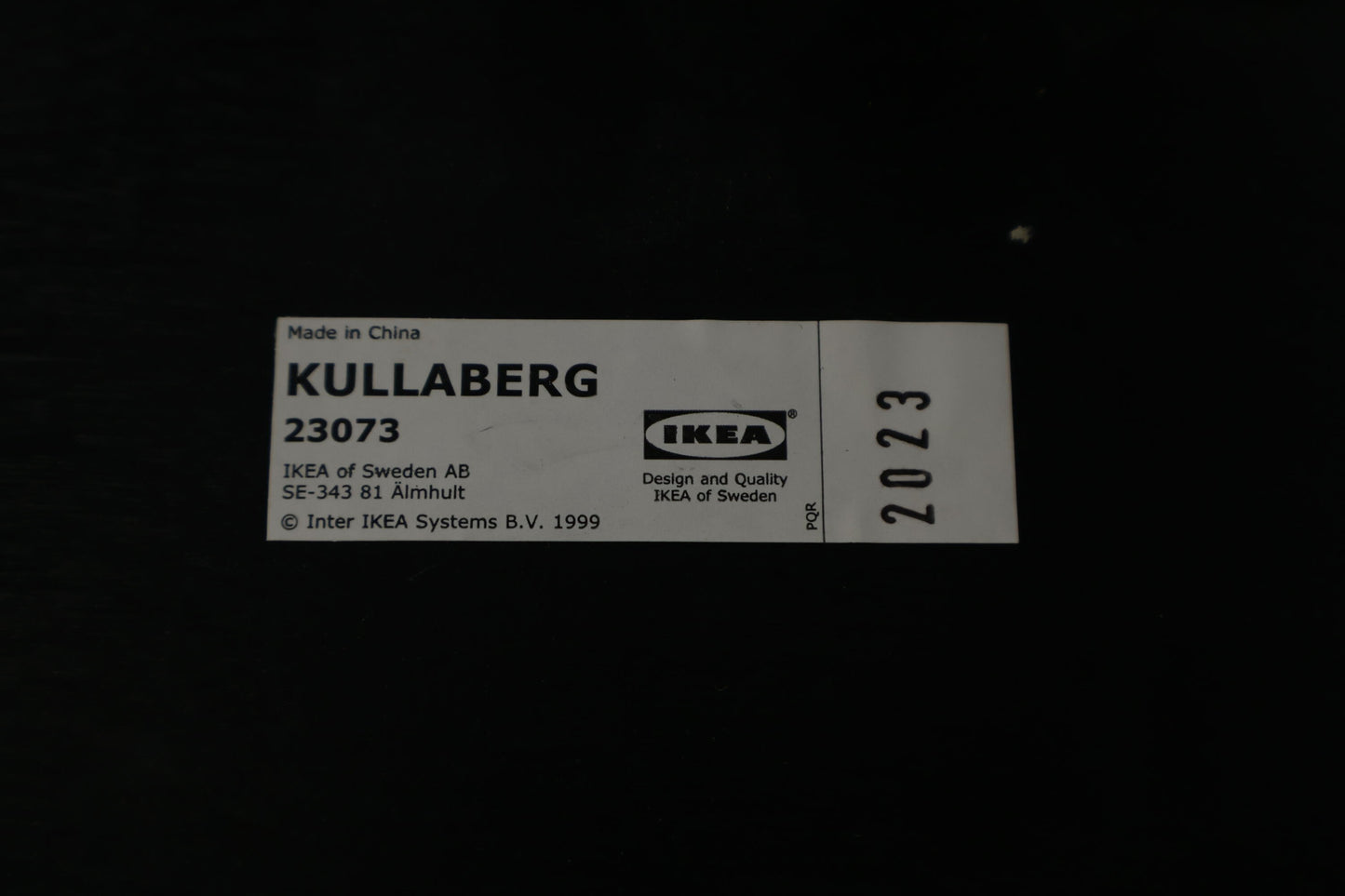 Nyrenset | Sort Ikea Kullaberg krakk