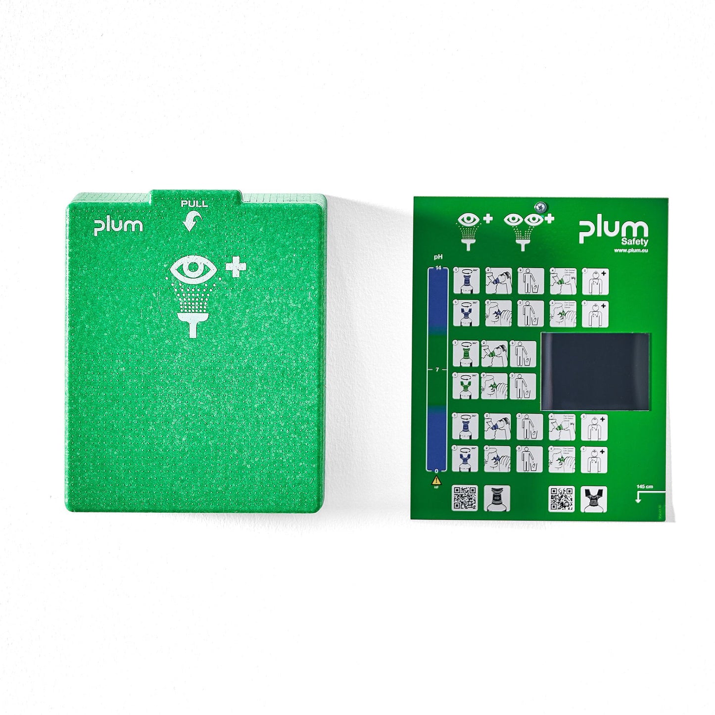 Helt nytt | Øyedusj, veggstasjon, 300x240x130 mm