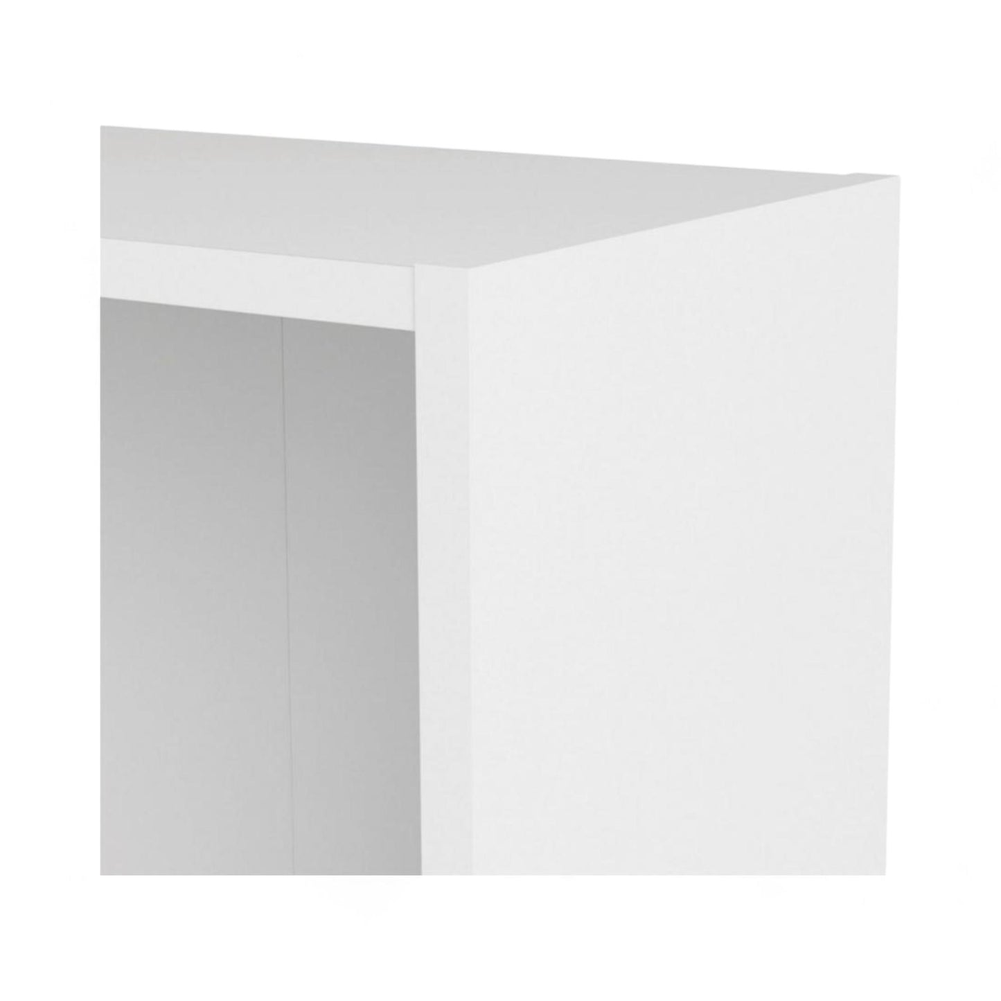 Helt nytt | Enkel hvit bokhylle med 4 hyller