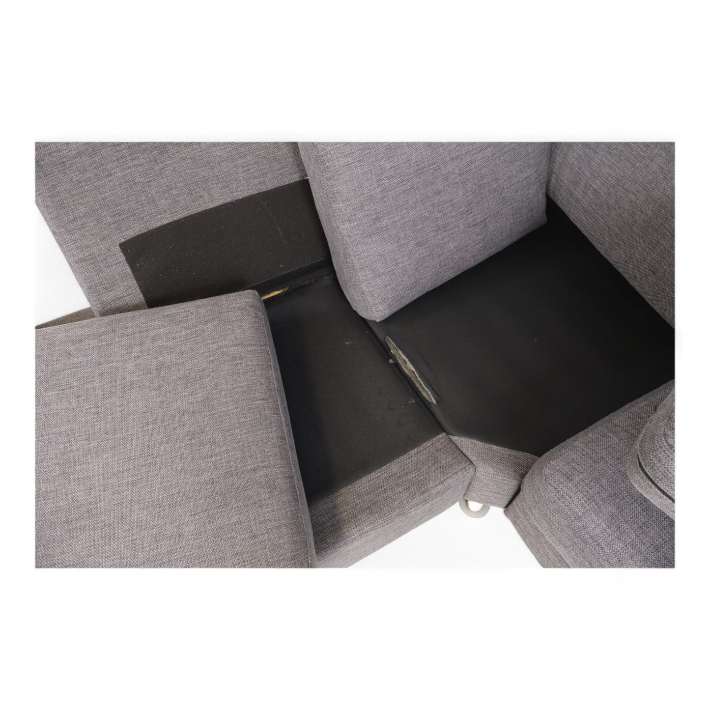 Nyrenset | Komfortabel mørk grå hjørnesofa med skumfyll