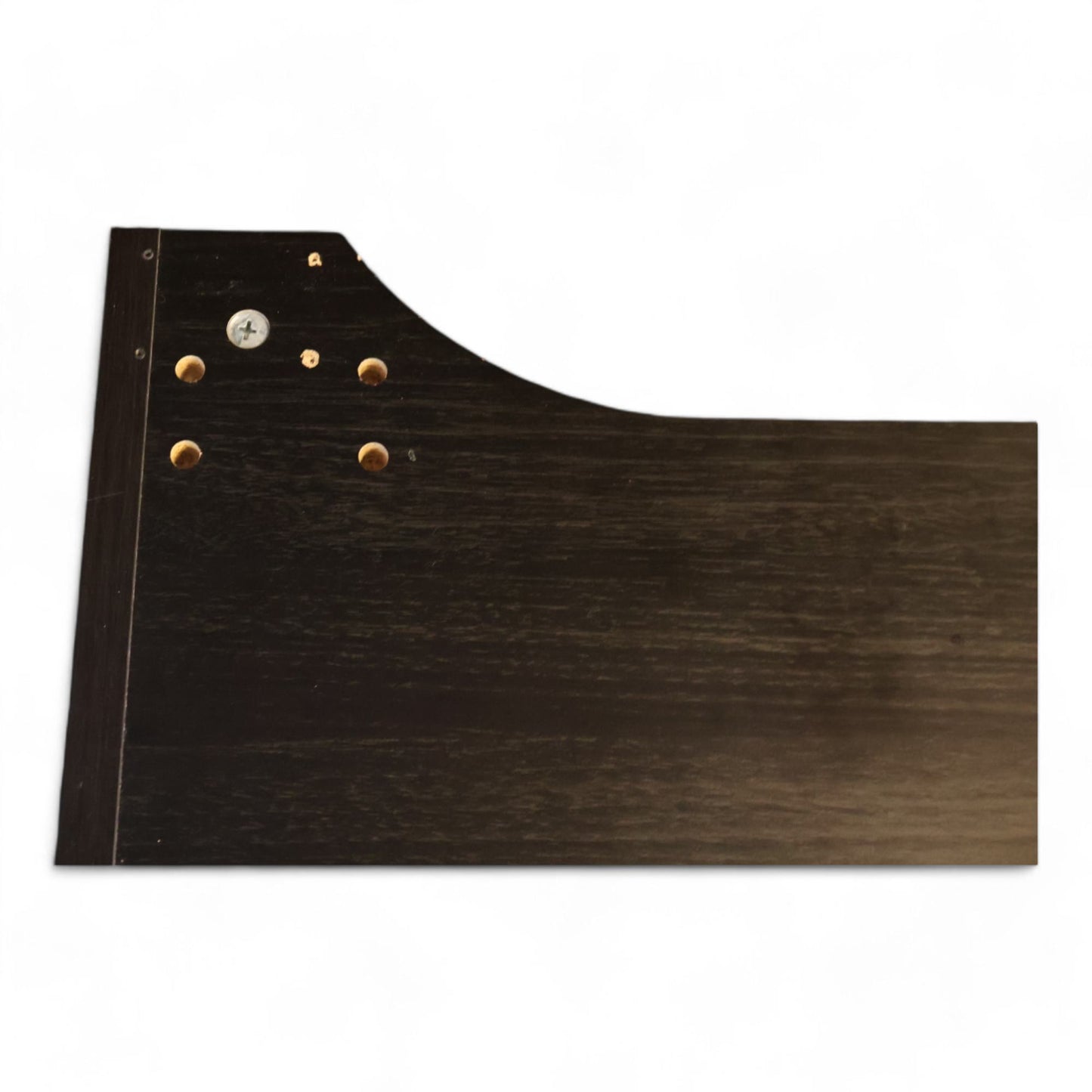 Svart skap med hylle