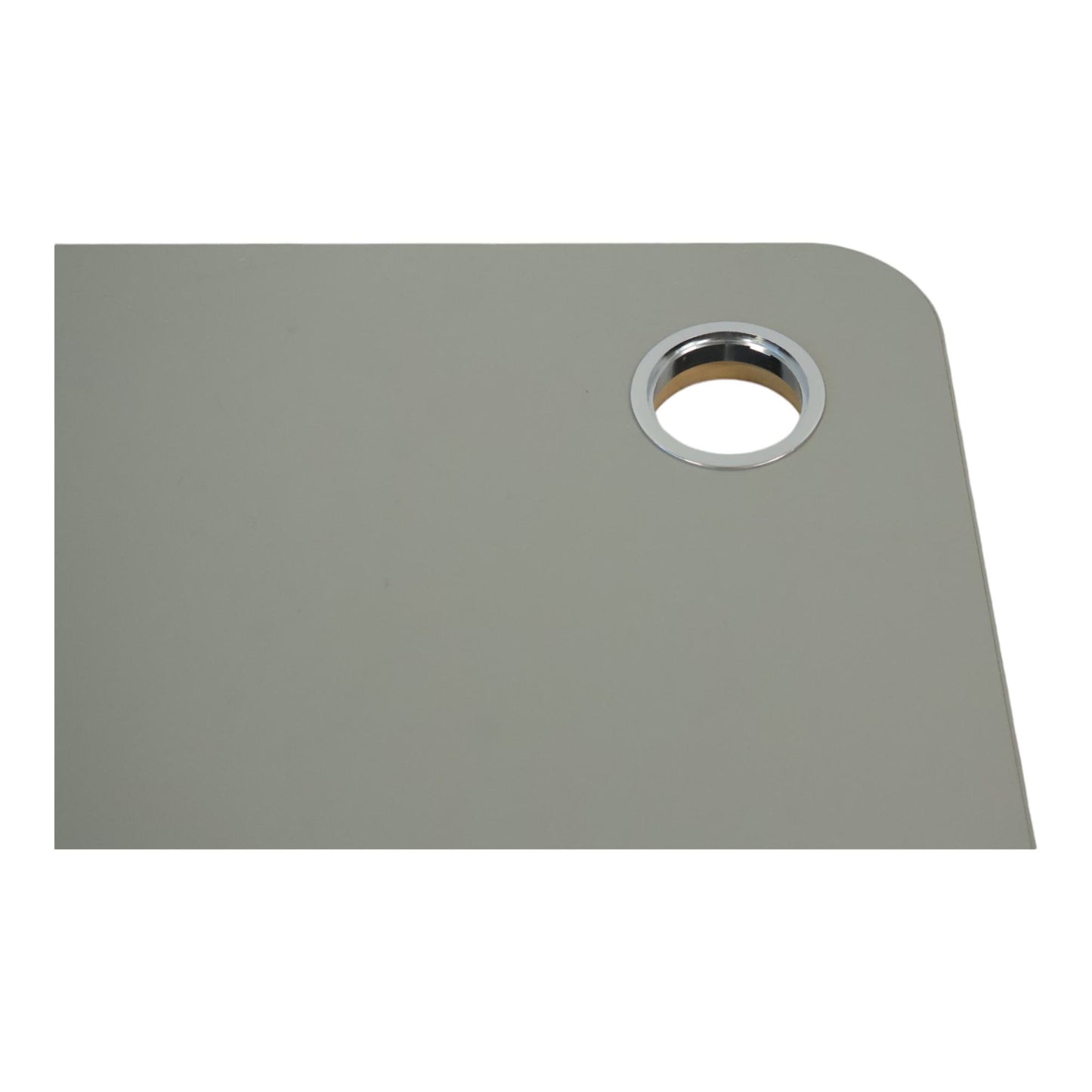 Manuelt justerbart Kinnarps skrivebord m/buet kant, 180cm