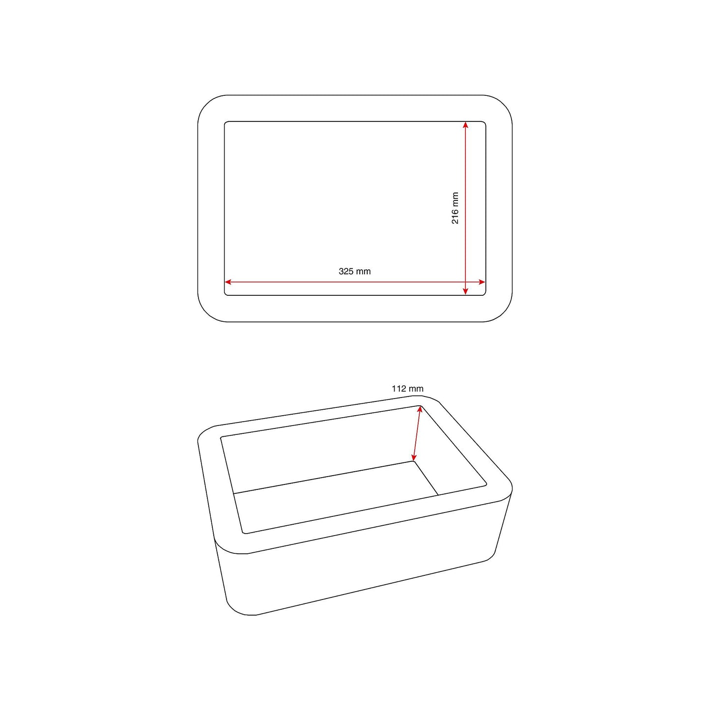 Helt nytt | Brannsikker boks MEGA, 8 l