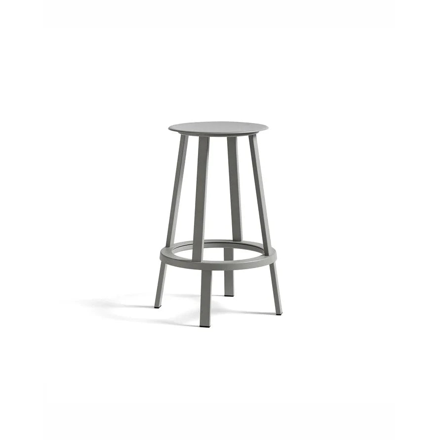 Revolver barstol fra HAY, grå, 65 cm høy