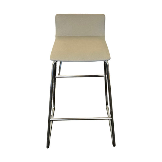 Grå barstol, tekstil, 89 cm høy