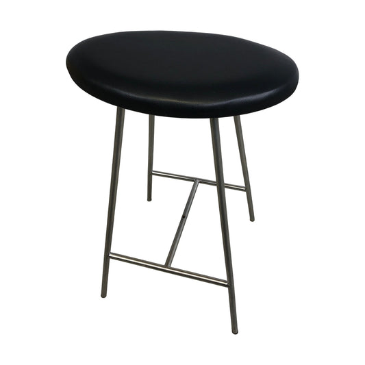 Barstol fra VAD, sort skinn