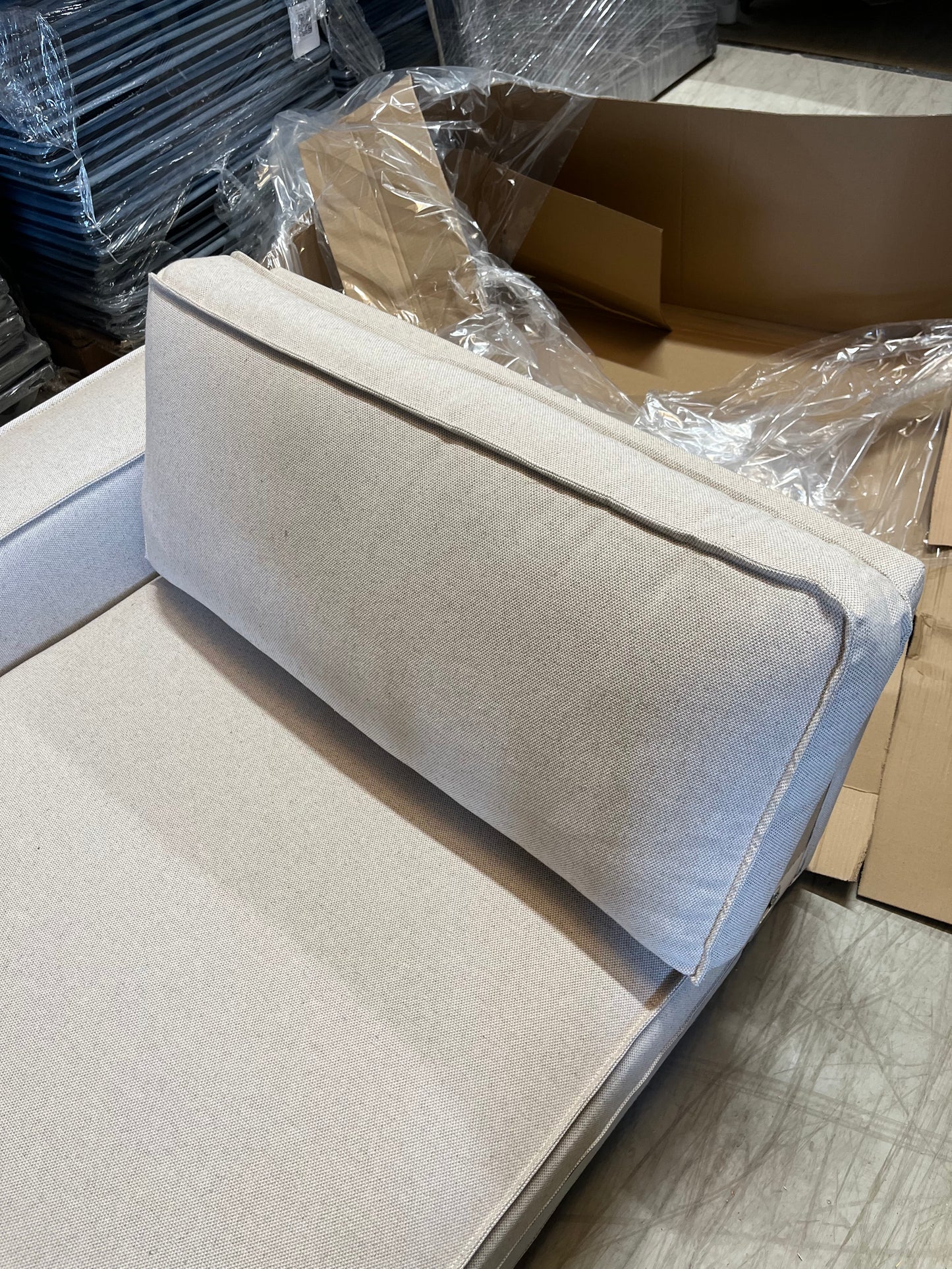 Olivia Sofa sjeselong venstre natur - 315x156x79 cm fra Kid