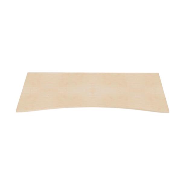 Bjerk bordplate med magebue, 180x80 cm