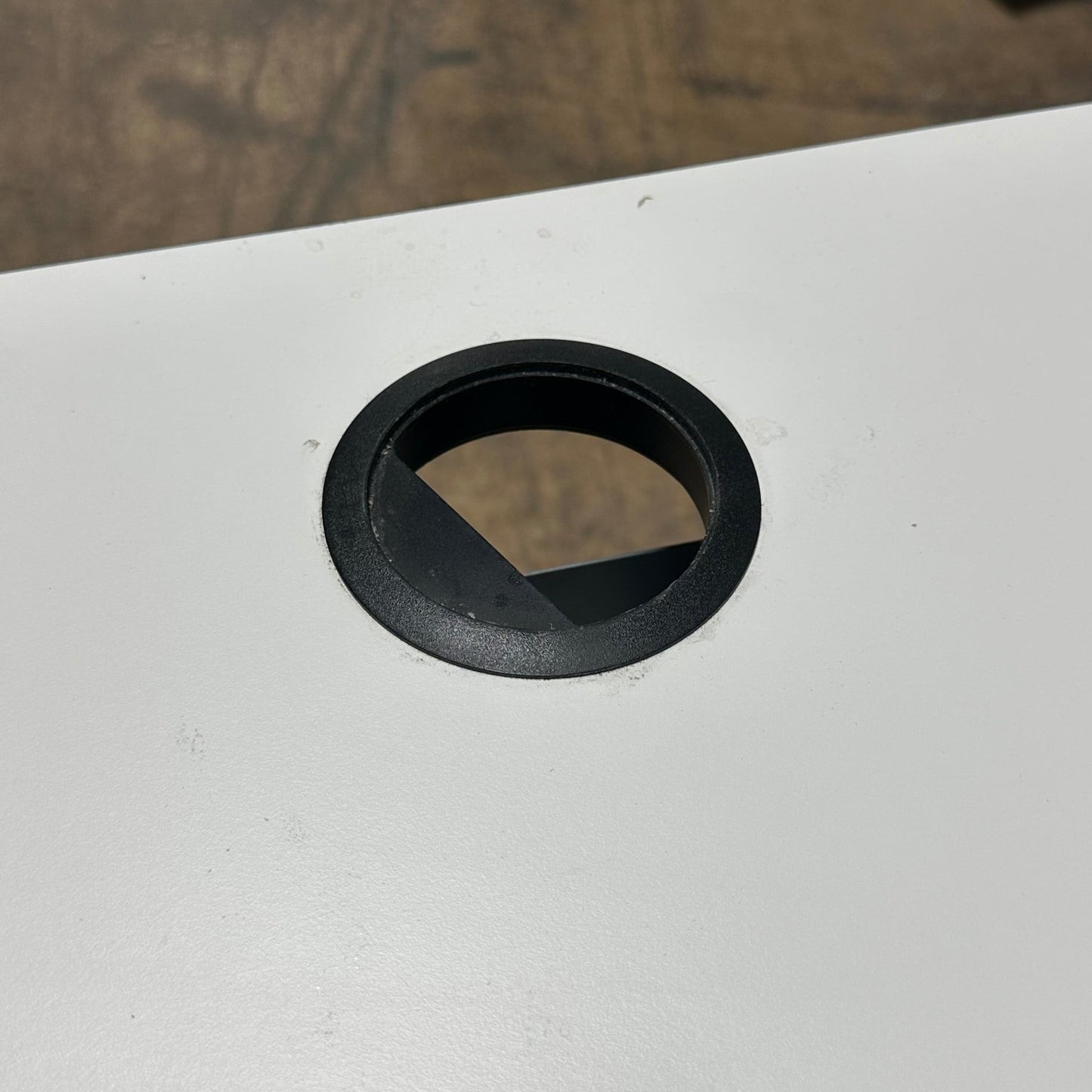 Skrivebord, hvit laminat, 160x80 cm