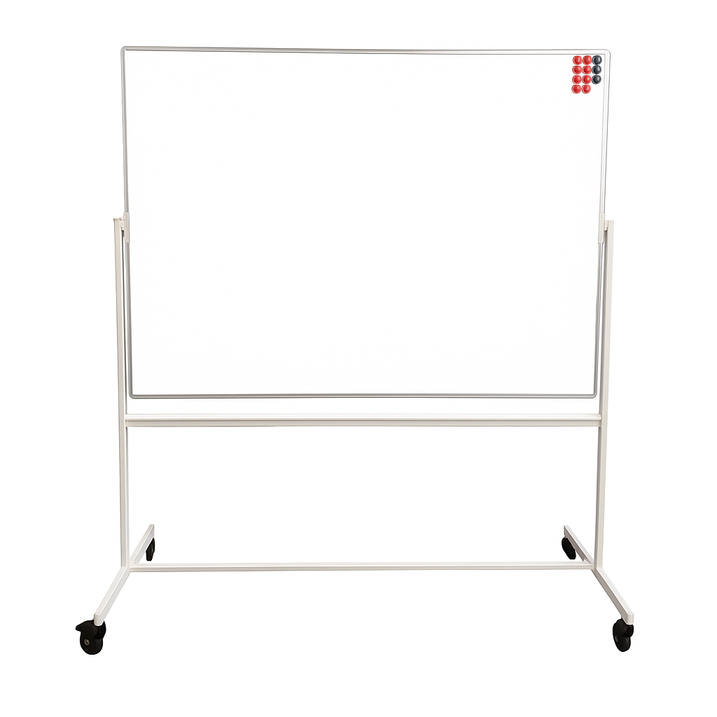 360 roterbart whiteboard fra Lintex, 168x71x195 cm
