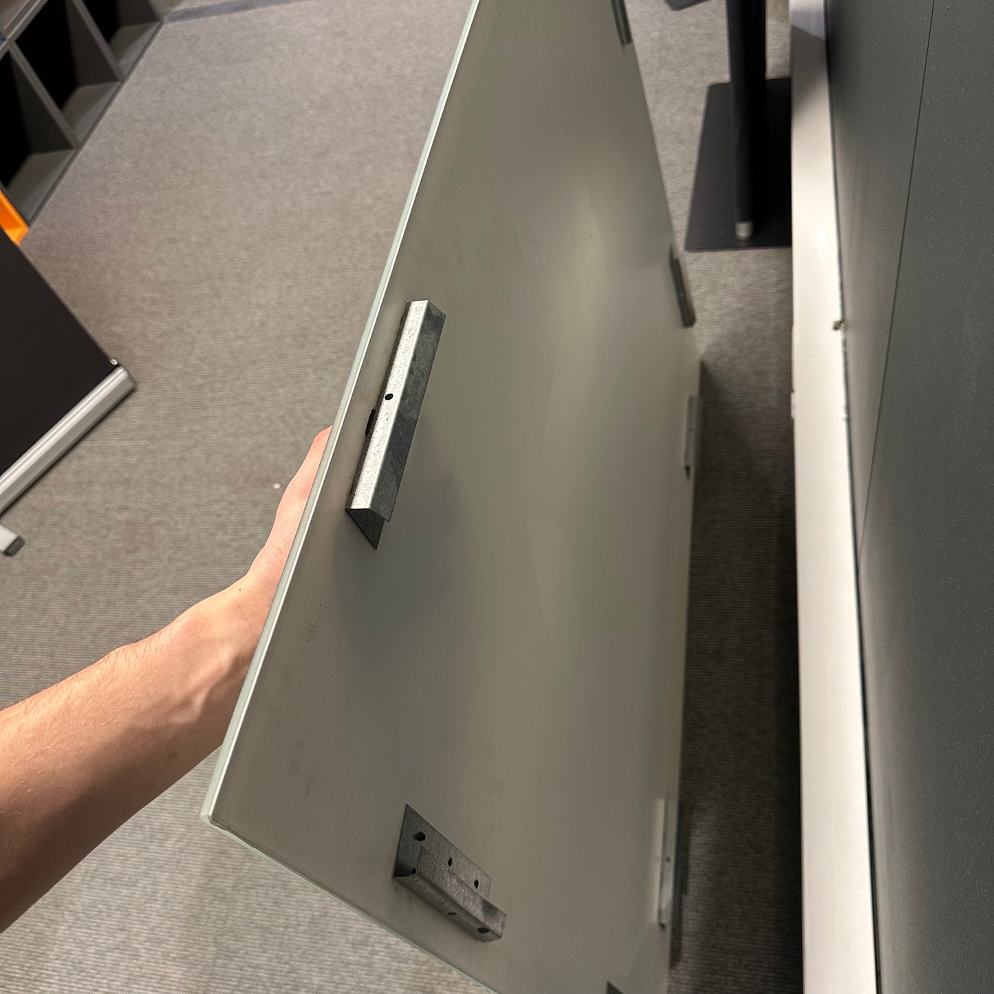 Whiteboard i glass, 118x100cm