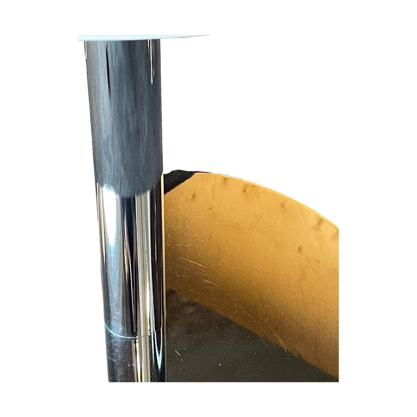 Rundt sidebord, hvit, Ø70 cm
