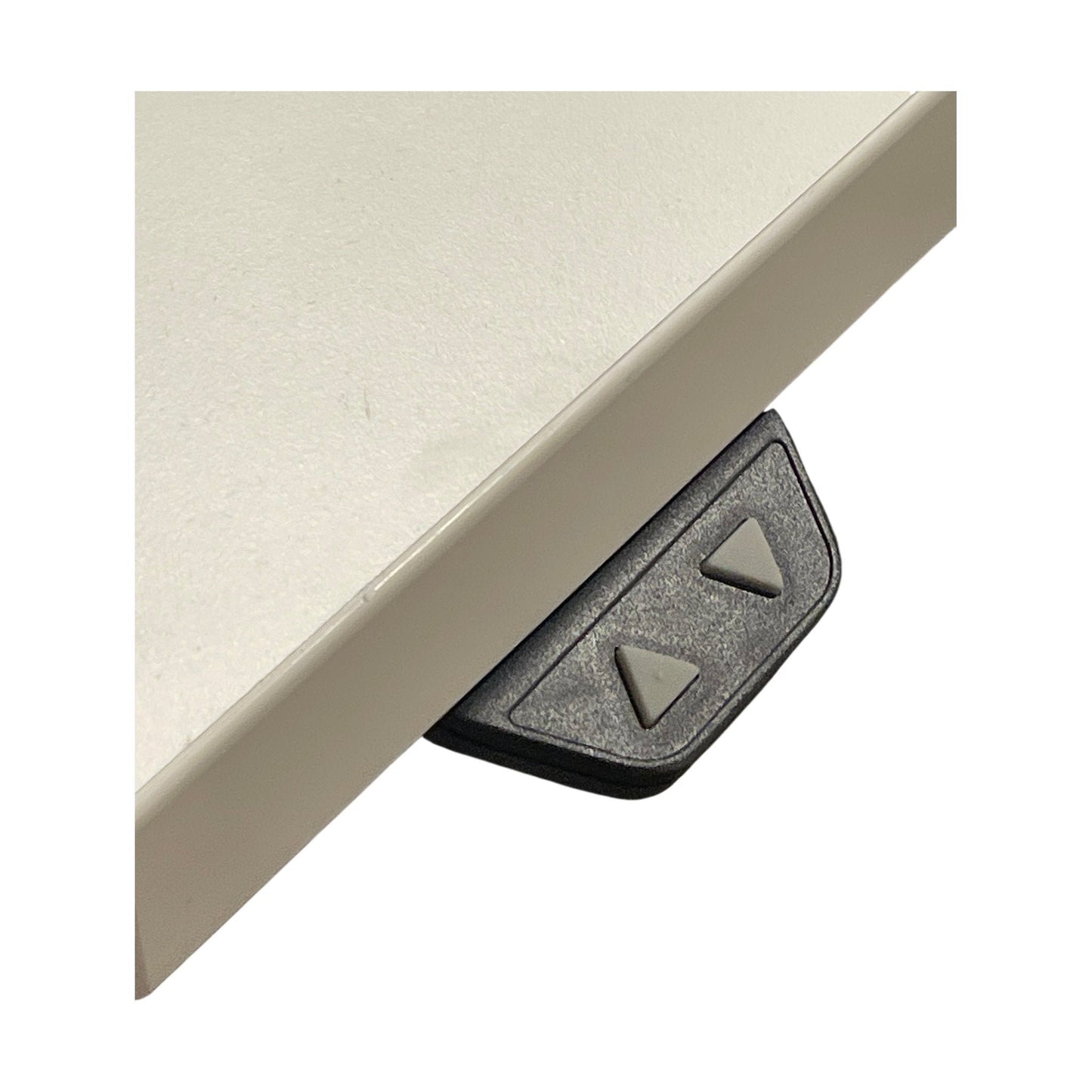 Elektrisk hev/senk skrivebord med Linak-motor, hvit laminat, 160x80 cm