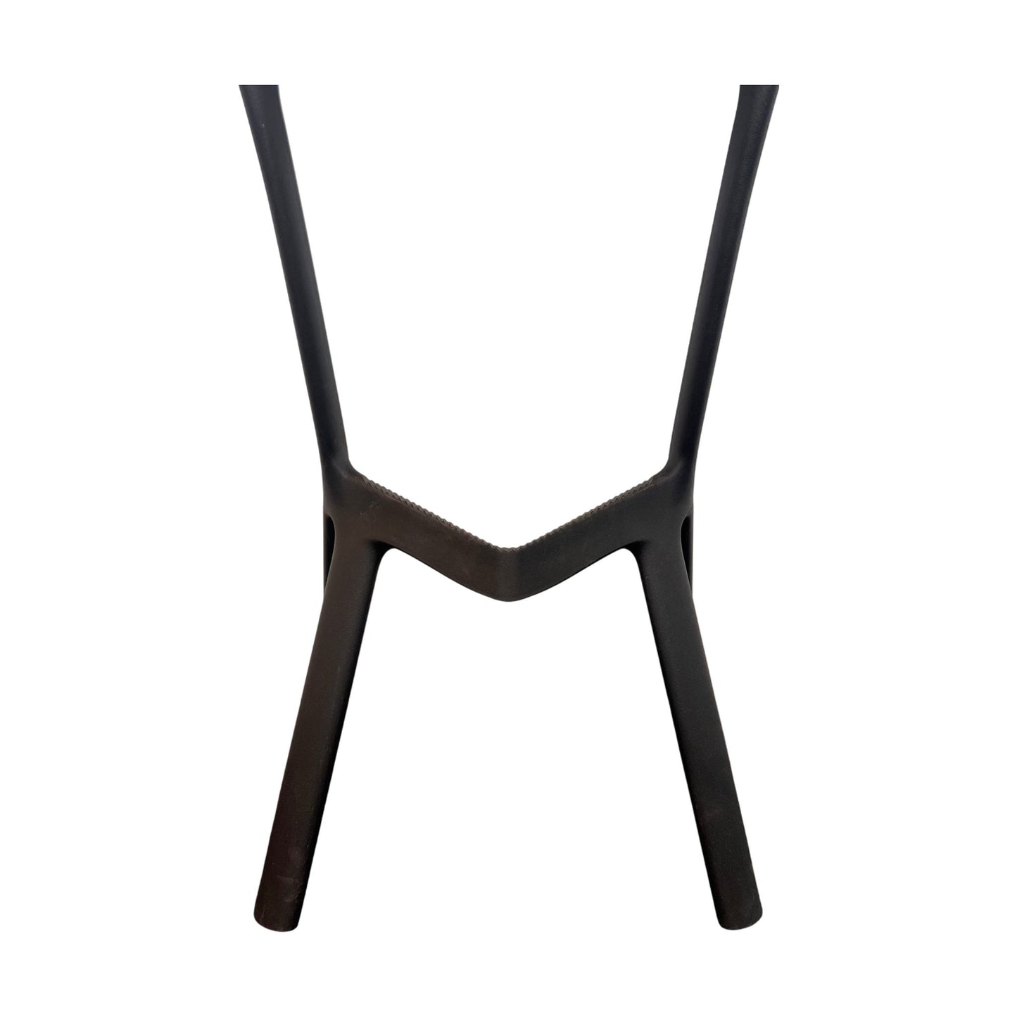 Barstol i sortlakkert stål, 80 cm