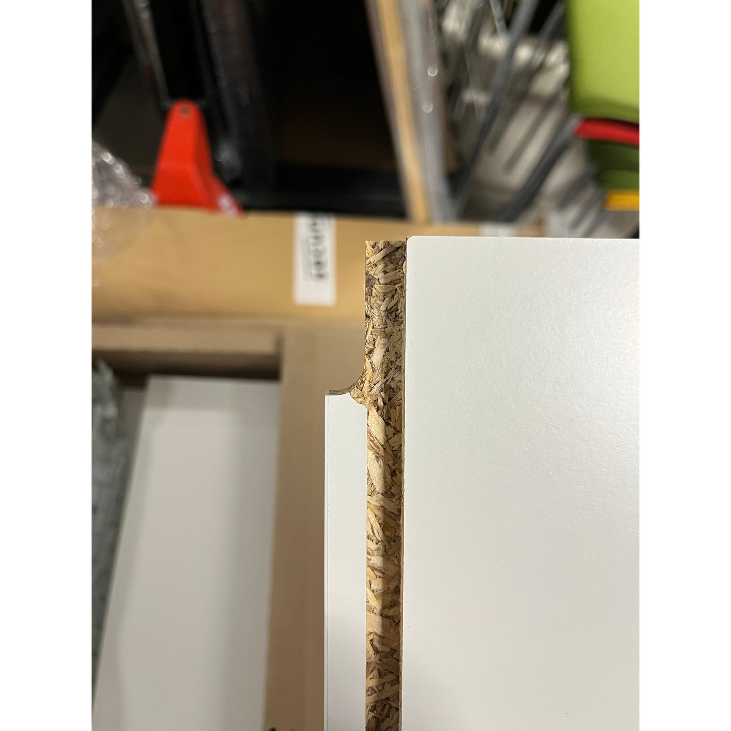 Oppbevaringsbenk QBUS, grå pute, 2 skuffer, eik