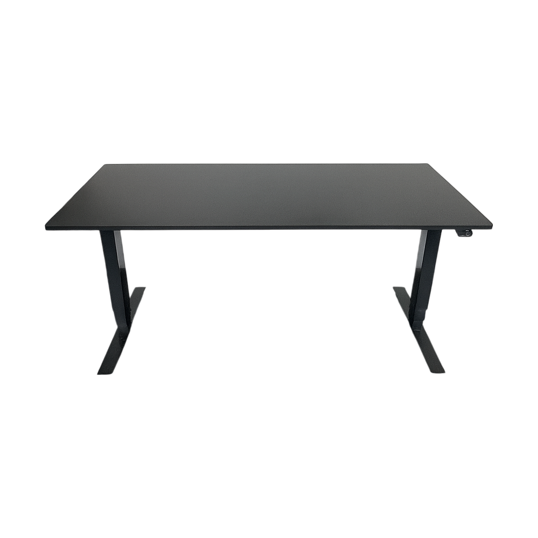 Helsort hev/senk skrivebord fra Edsbyn/Swedstyle, laminat, 160x80 cm