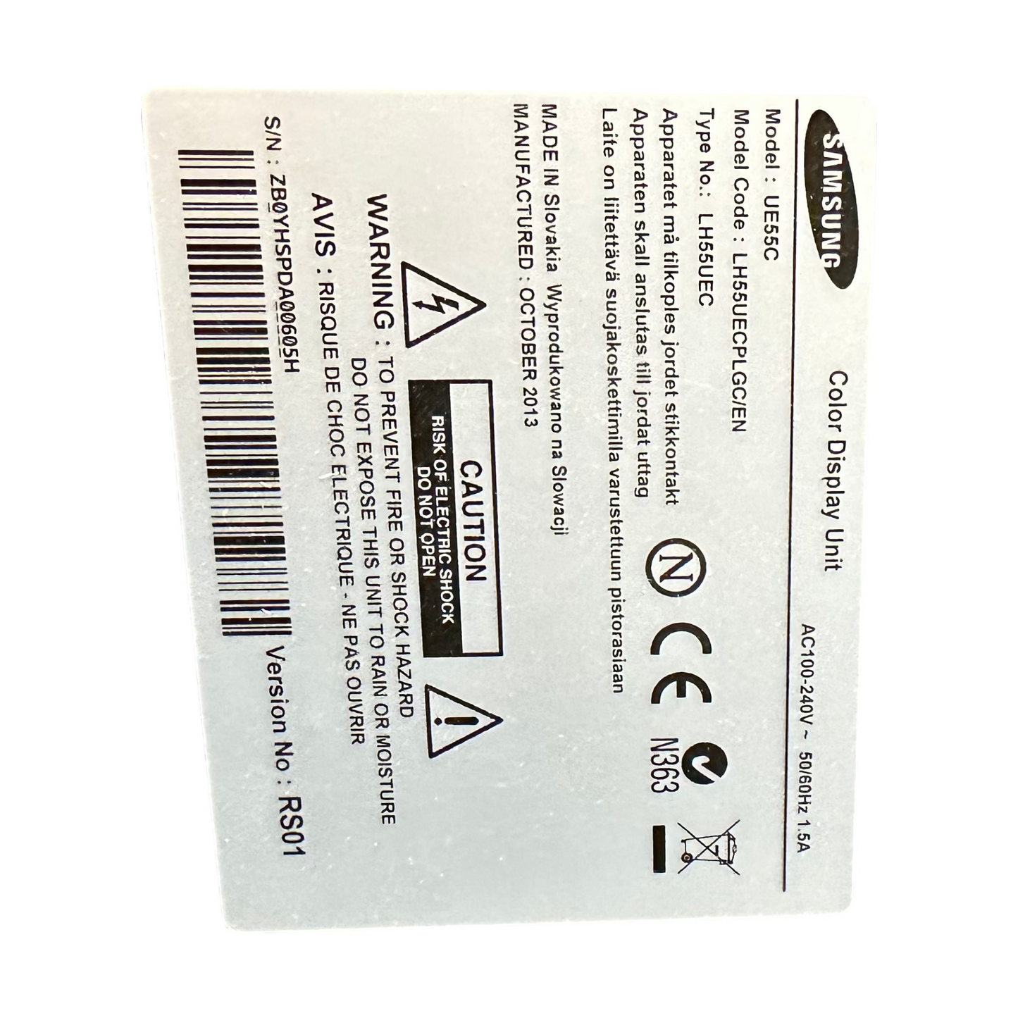 Samsung 4x55" Videovegg UE55C