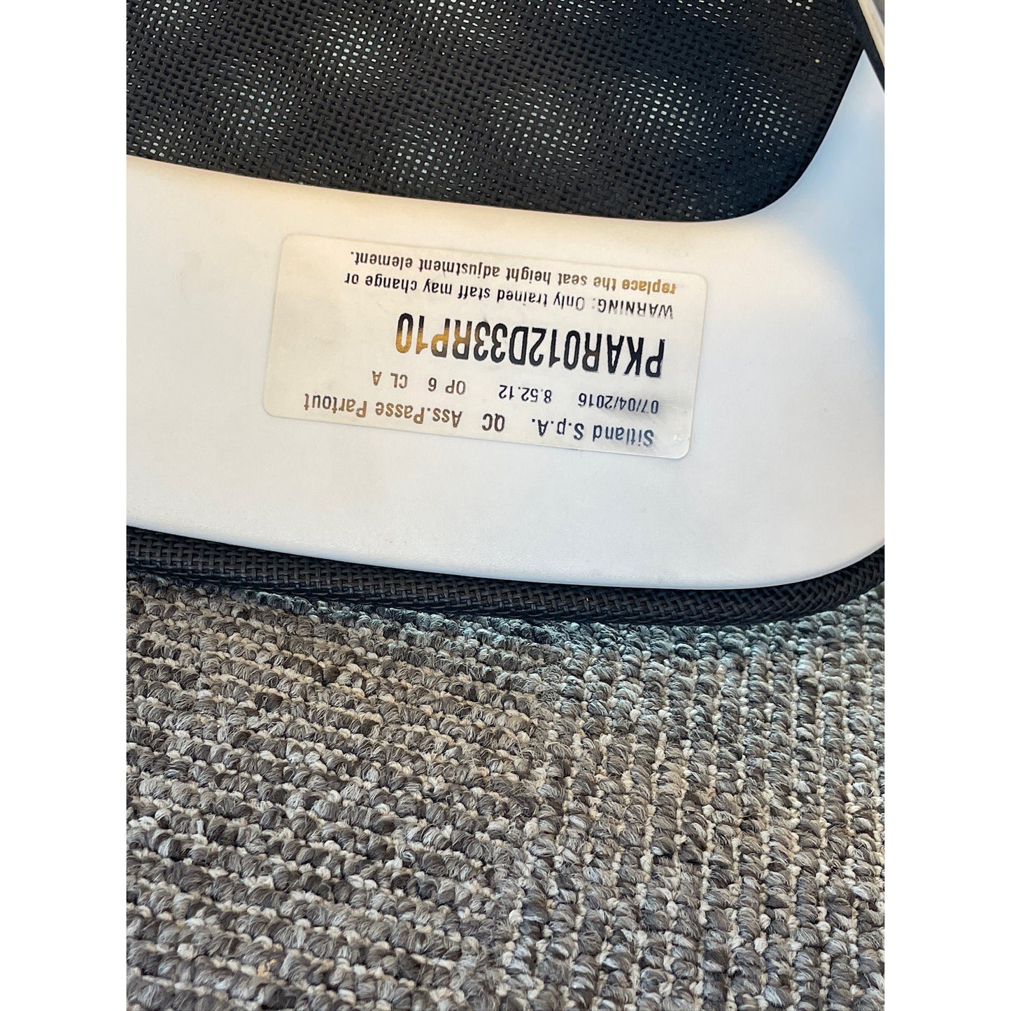 Sitland PK møteromsstol, hev/senk