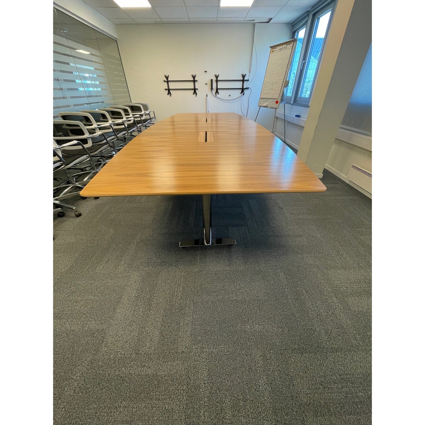 Avlangt møtebord i oljet eik fra Horreds, 360x120 cm