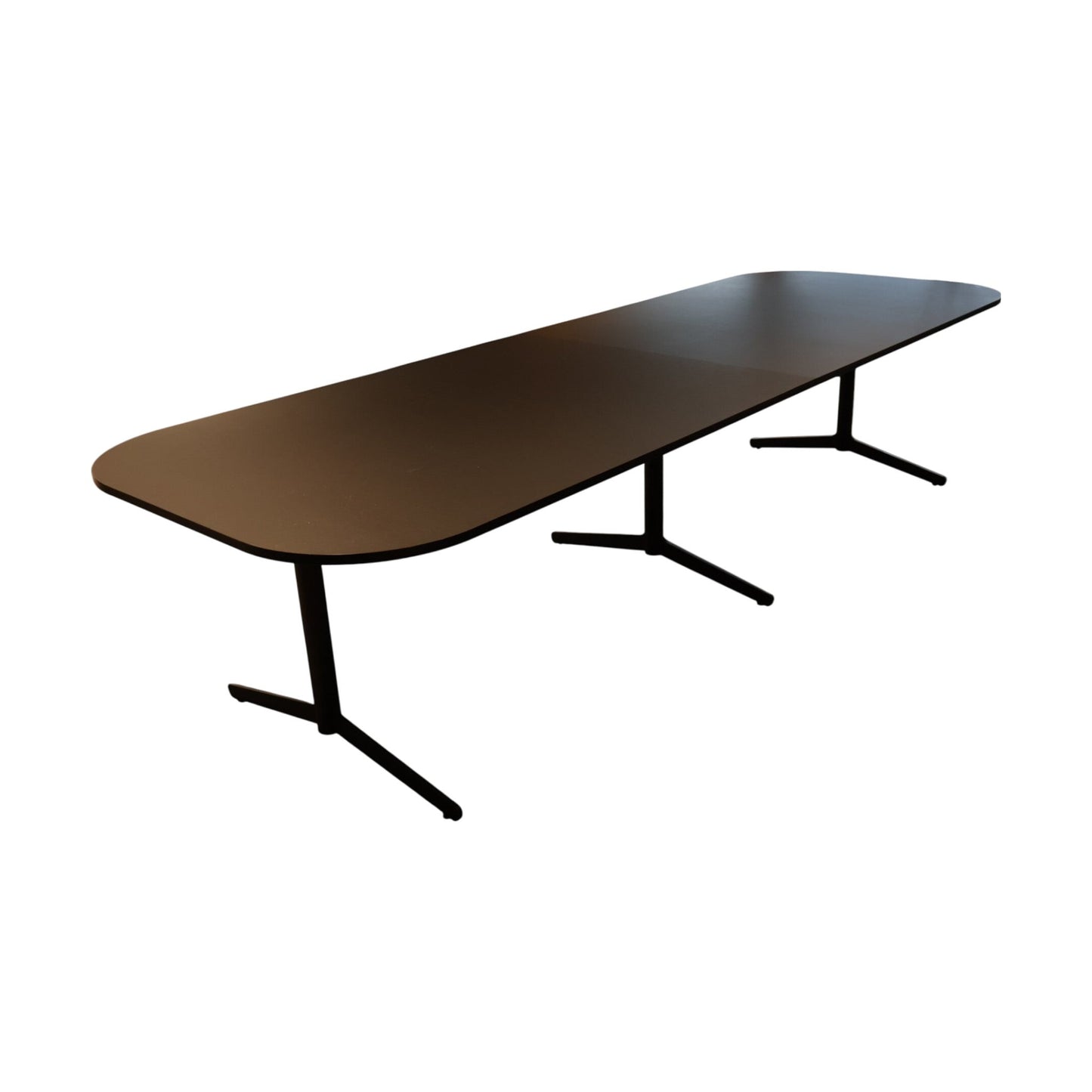 Sort møtebord fra Edsbyn, laminat, 320x110 cm