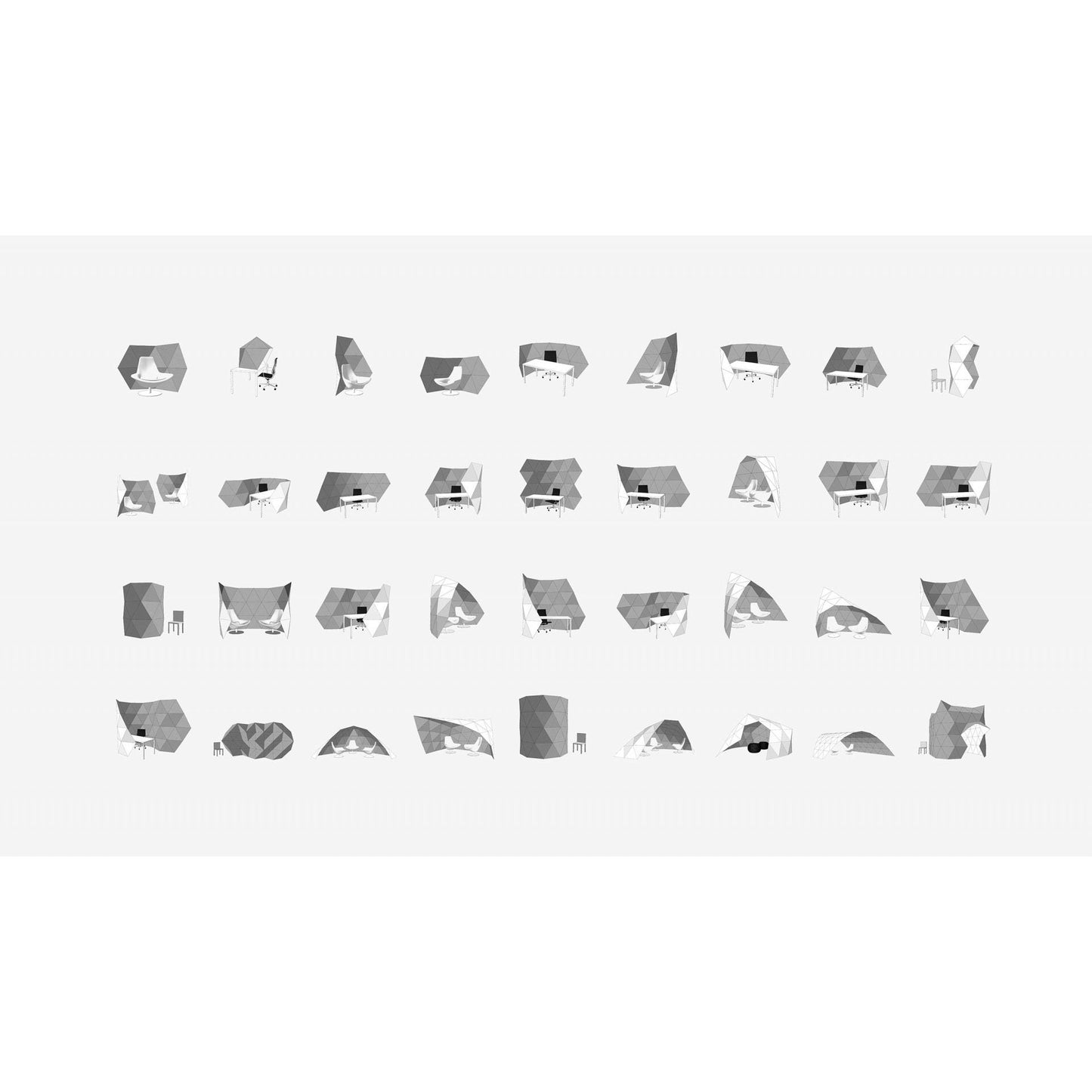 Herman Miller Kivo byggbare romdelere