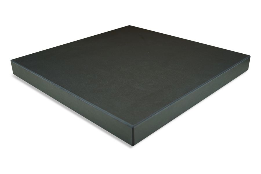 Plate 180x80, Charcoal Lineoleum DT4166, rettkant