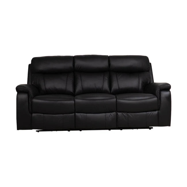 Mayfield 3-seter sofa, hud/PVC, elektrisk recliner-funksjon