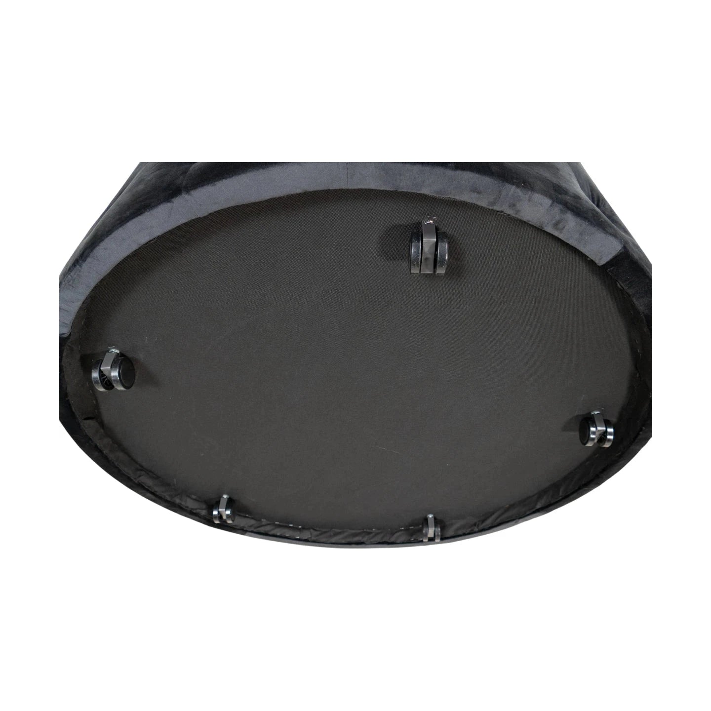 Bella puff fra A-Møbler i grå velur