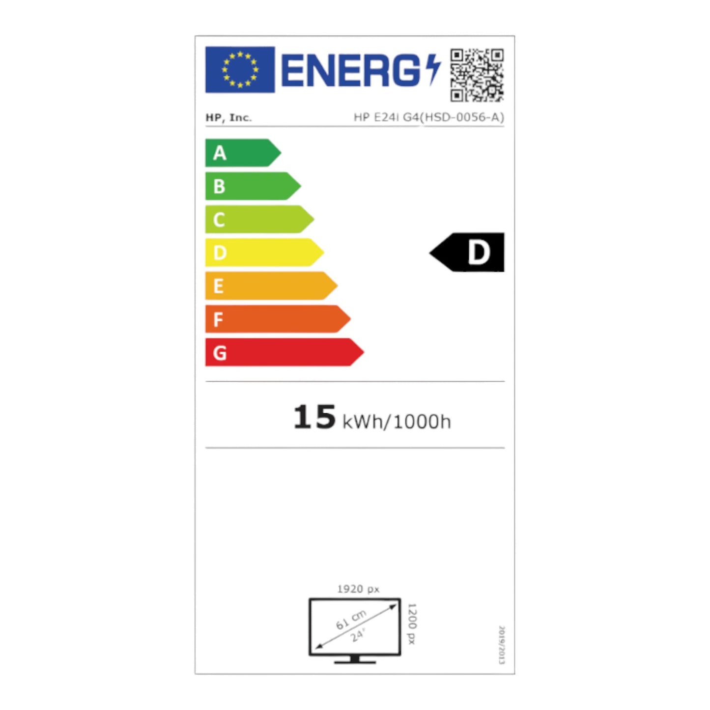 HP PC-skjerm. E24i G4. 24" 1920 x 1200pixels