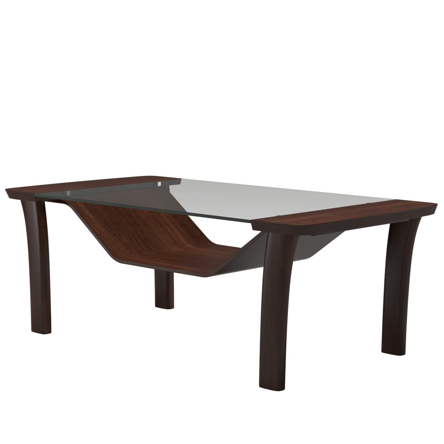 Helt nytt | Stressless Windsor bord klart glass, brunt