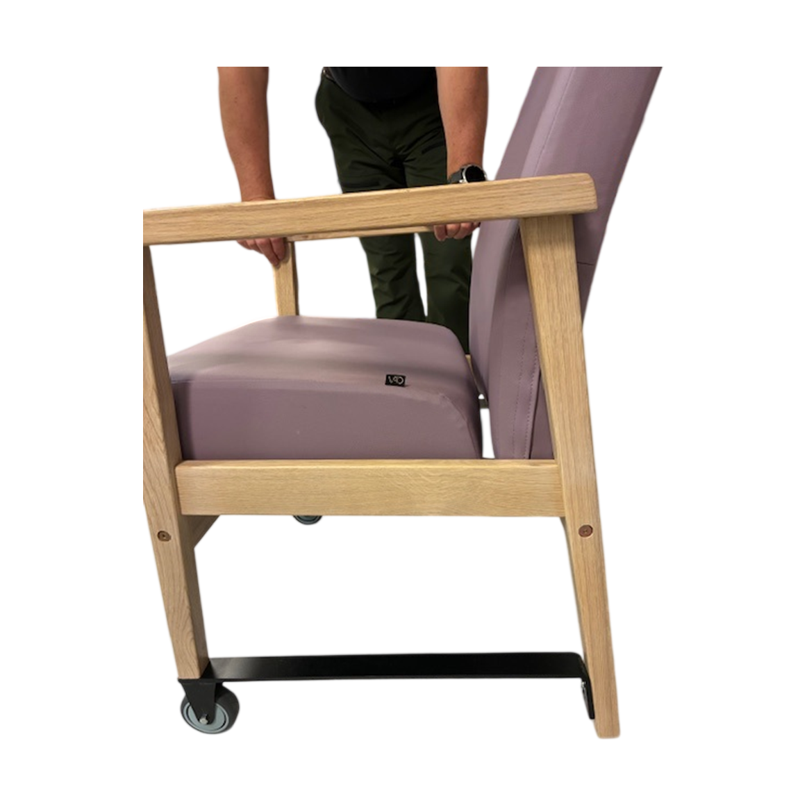 Zeta hvilestol fra VAD, lilla skinn