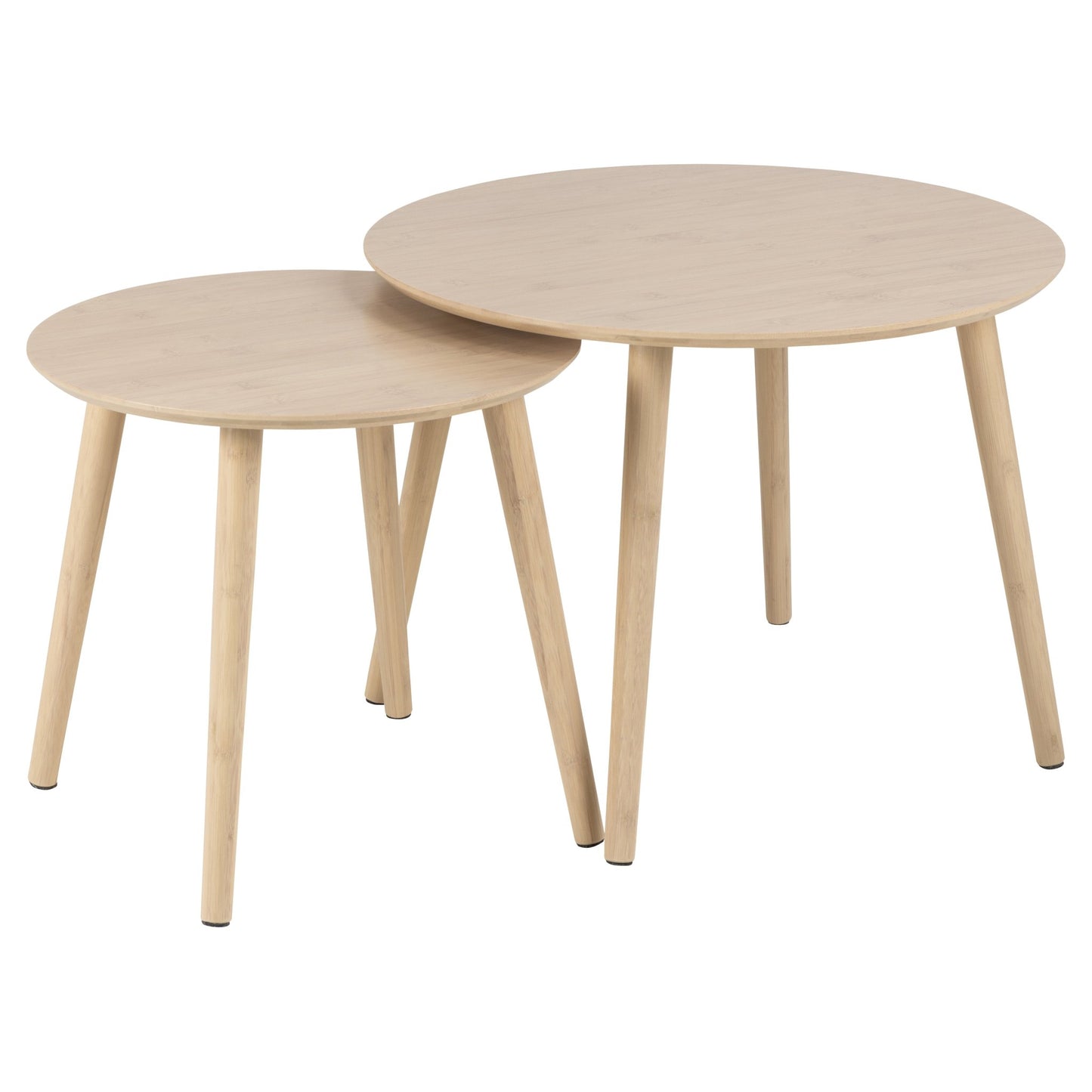 Sidebord fra A-Møbler, 60x60 cm, lakkert bambus