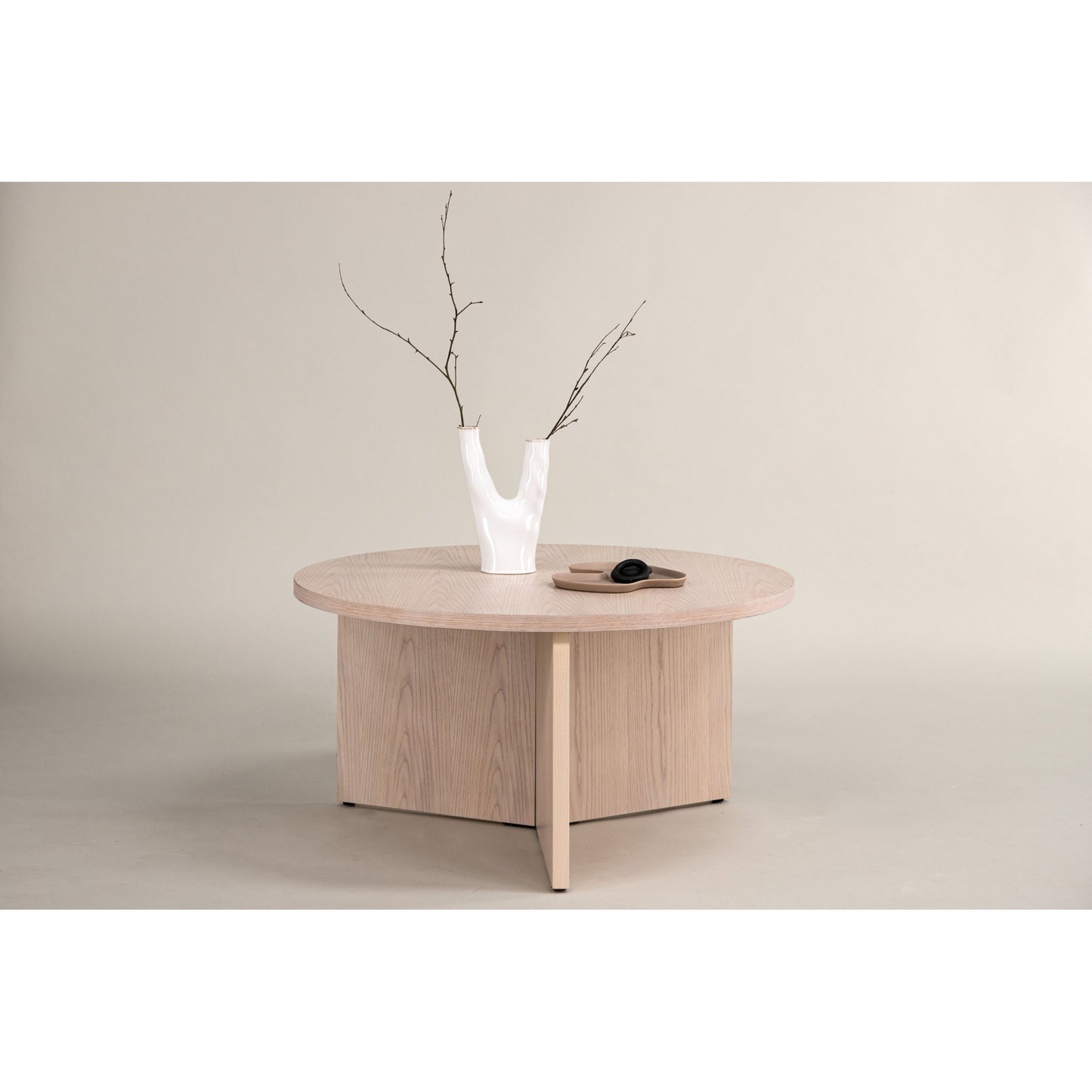 Saltø sofabord fra A-Møbler, lyst tre, 65x65 cm