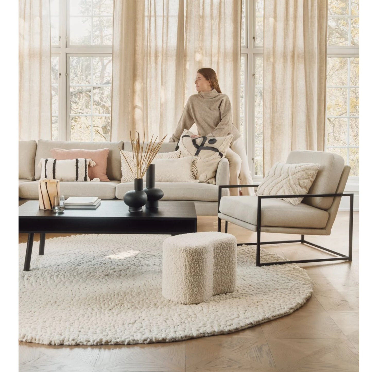 Ubrukt | Olea Sofabord høy modell svart - 70x130x48 cm