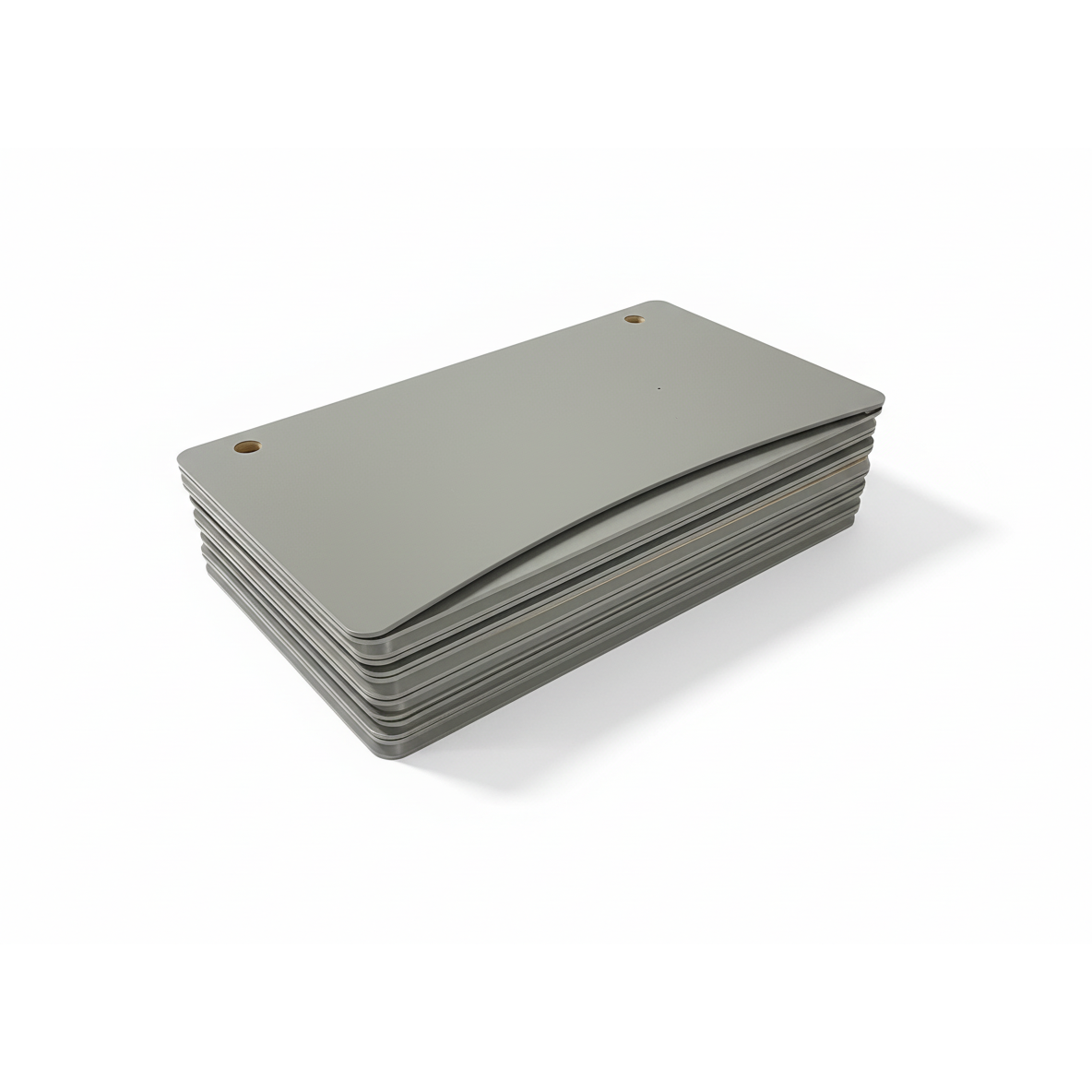 Grå linoleum bordplate, 180x90 cm