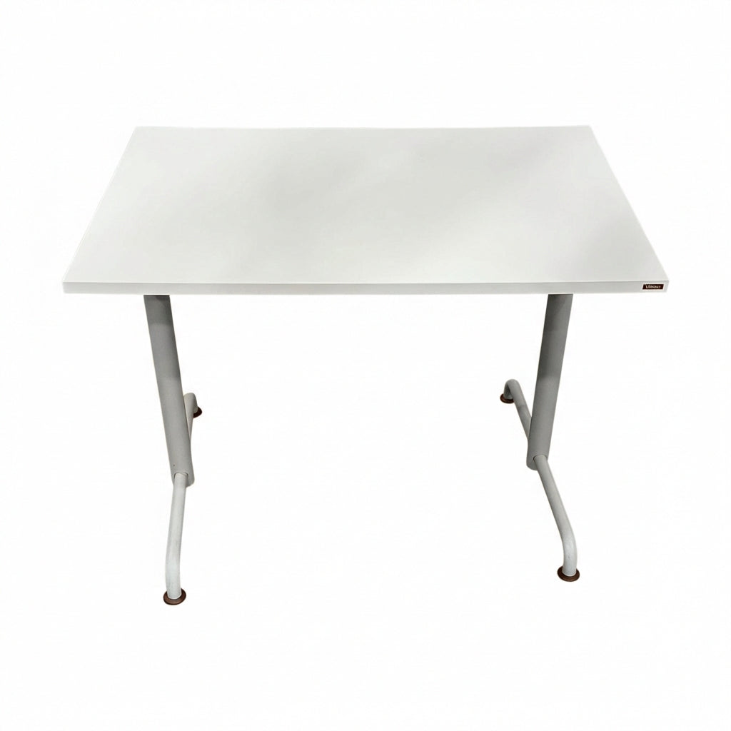 ISKU skrivebord, hvit, 100x70 cm