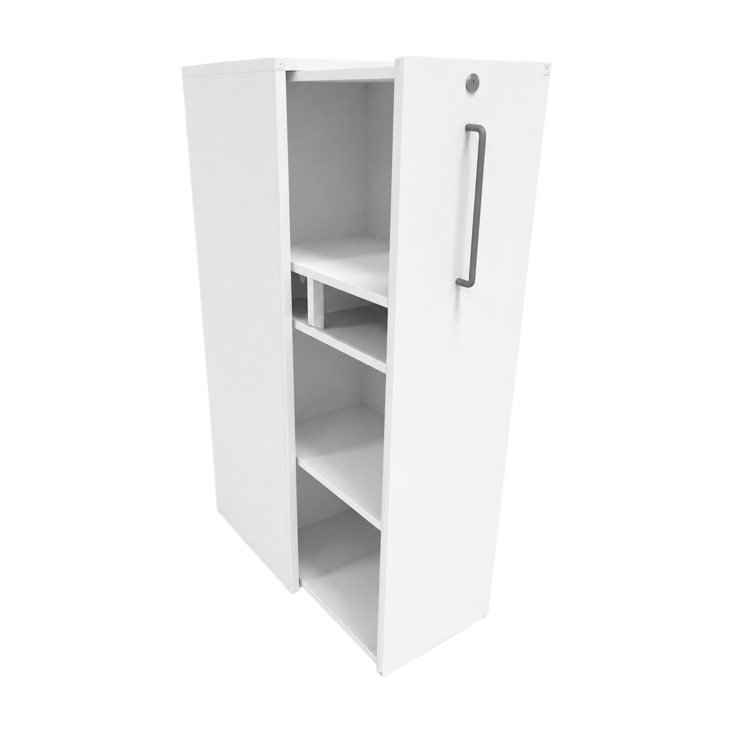(40x80x128) Svenheim Titan skap i hvit