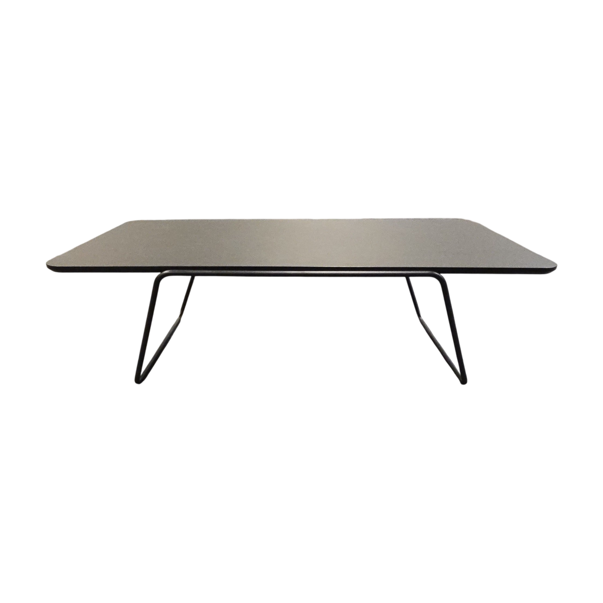 (120x64) sofabord i svart, metallramme
