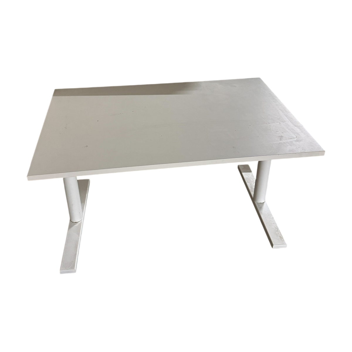 (120x80) Linak el hev/senk skrivebord i hvit