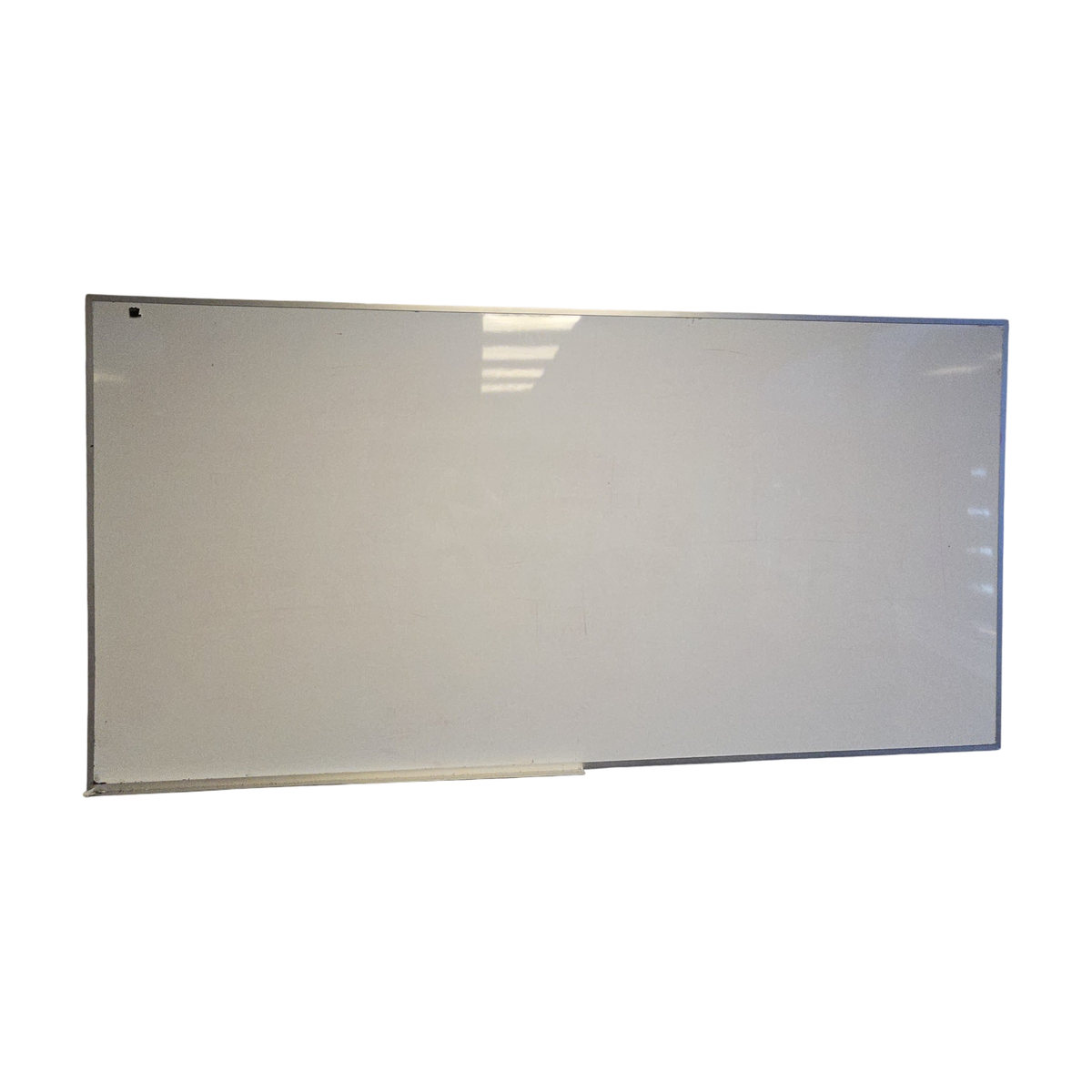 (240x120) Whiteboard i hvit, med pennehylle
