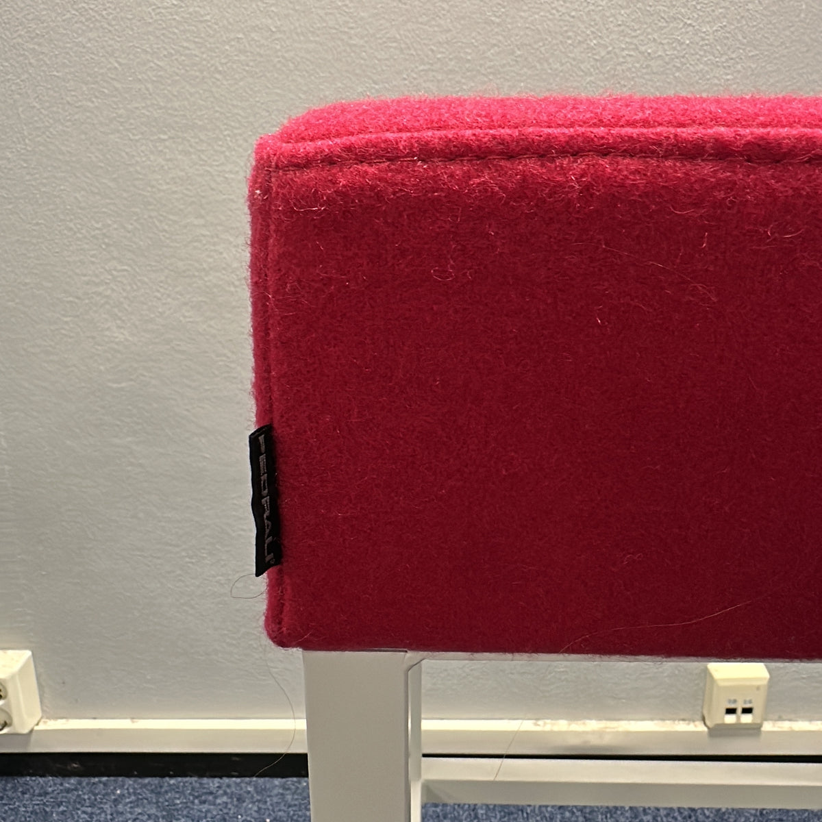 Barkrakk fra Pedrali i rosa, uten rygg
