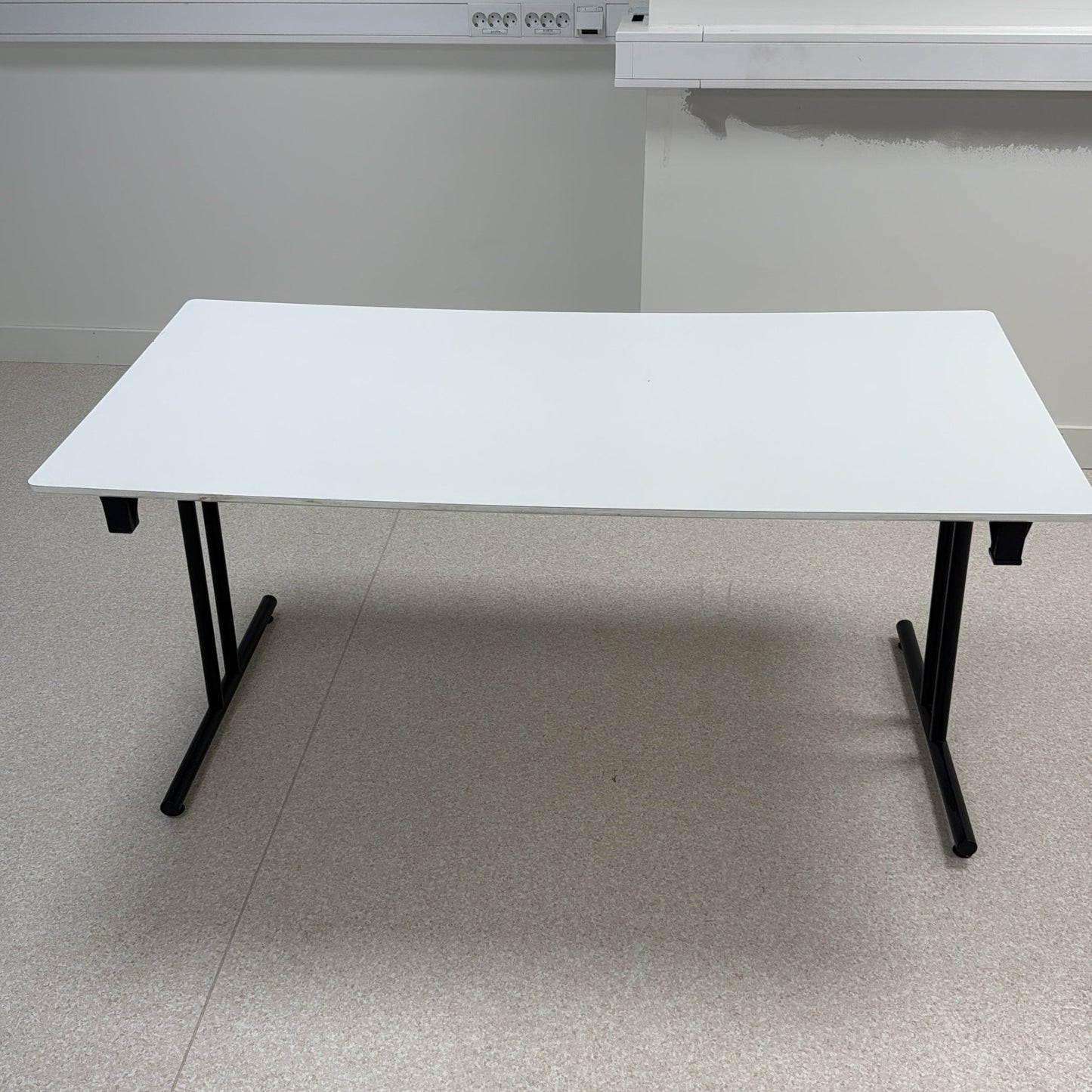 (160x80) sammenleggbart bord i hvit