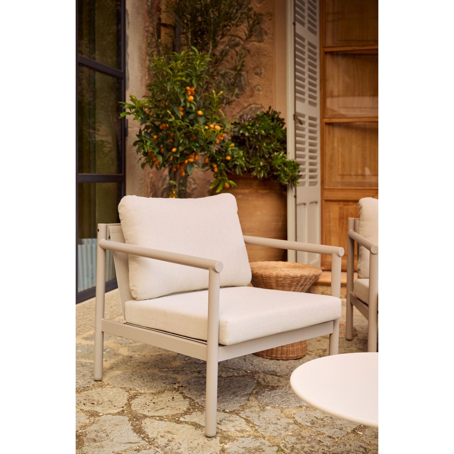 Cavan Loungestol taupe - 71x77x66,5 cm fra Kid
