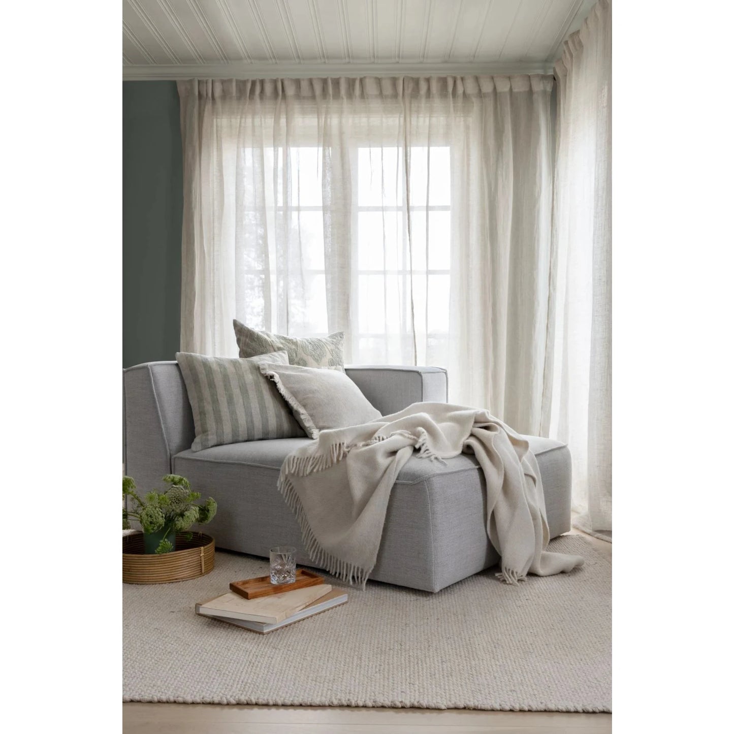 Isa 2-seter sofa fra Kid, natur, modulsofa sjeselong høyre