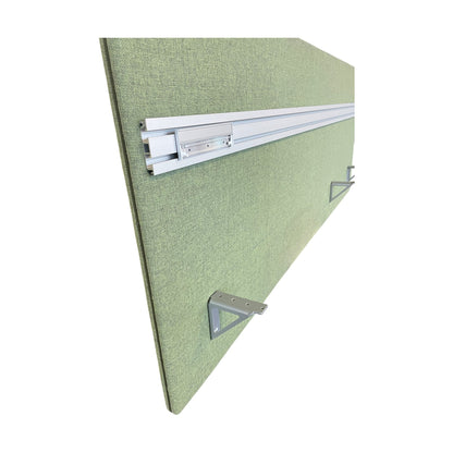 Glimakra bordskjerm, 180x70 cm, tekstiltrukket i grønn