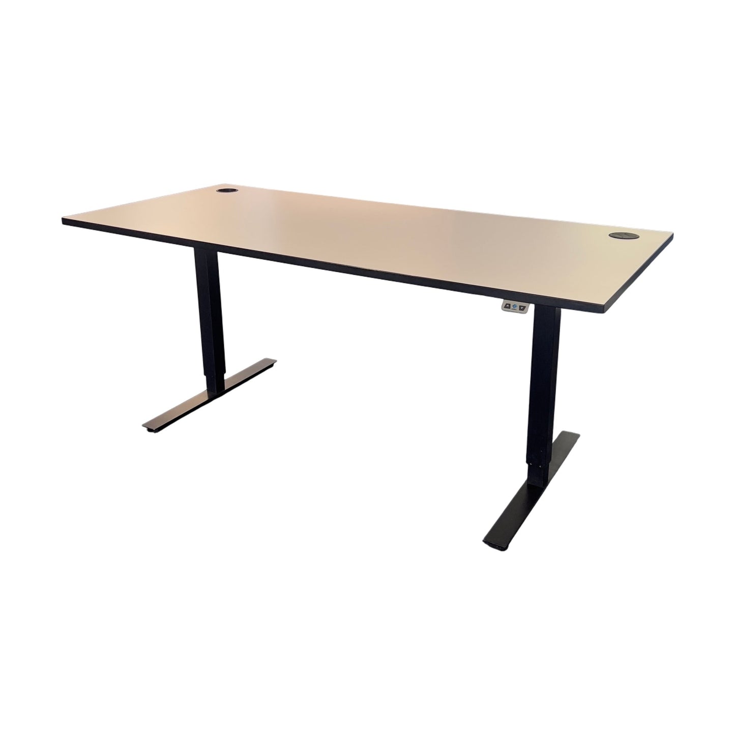 Elektrisk hev/senk skrivebord, 180x80 cm, hvit, Edsbyn