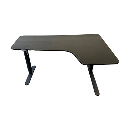 Bekant elektrisk hev/senk skrivebord fra IKEA, svart laminat, 160x120 cm