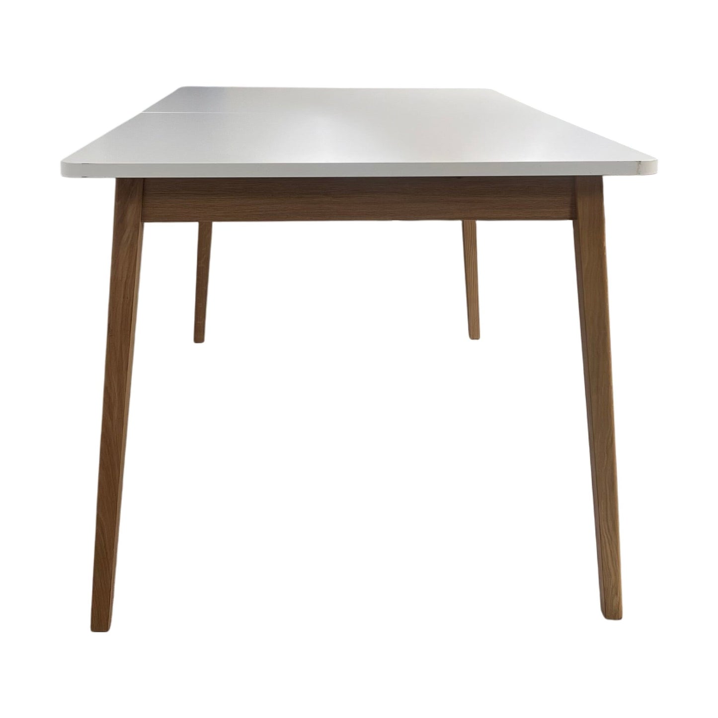 Justerbart spisebord, 160-200 cm, laminat og eik