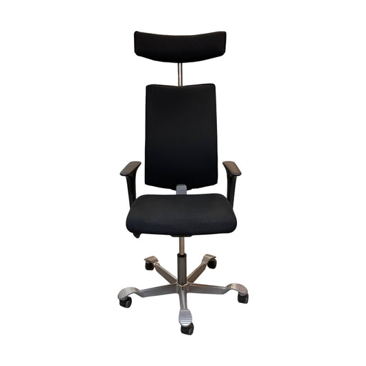 HÅG kontorstol med nakkestøtte, sort