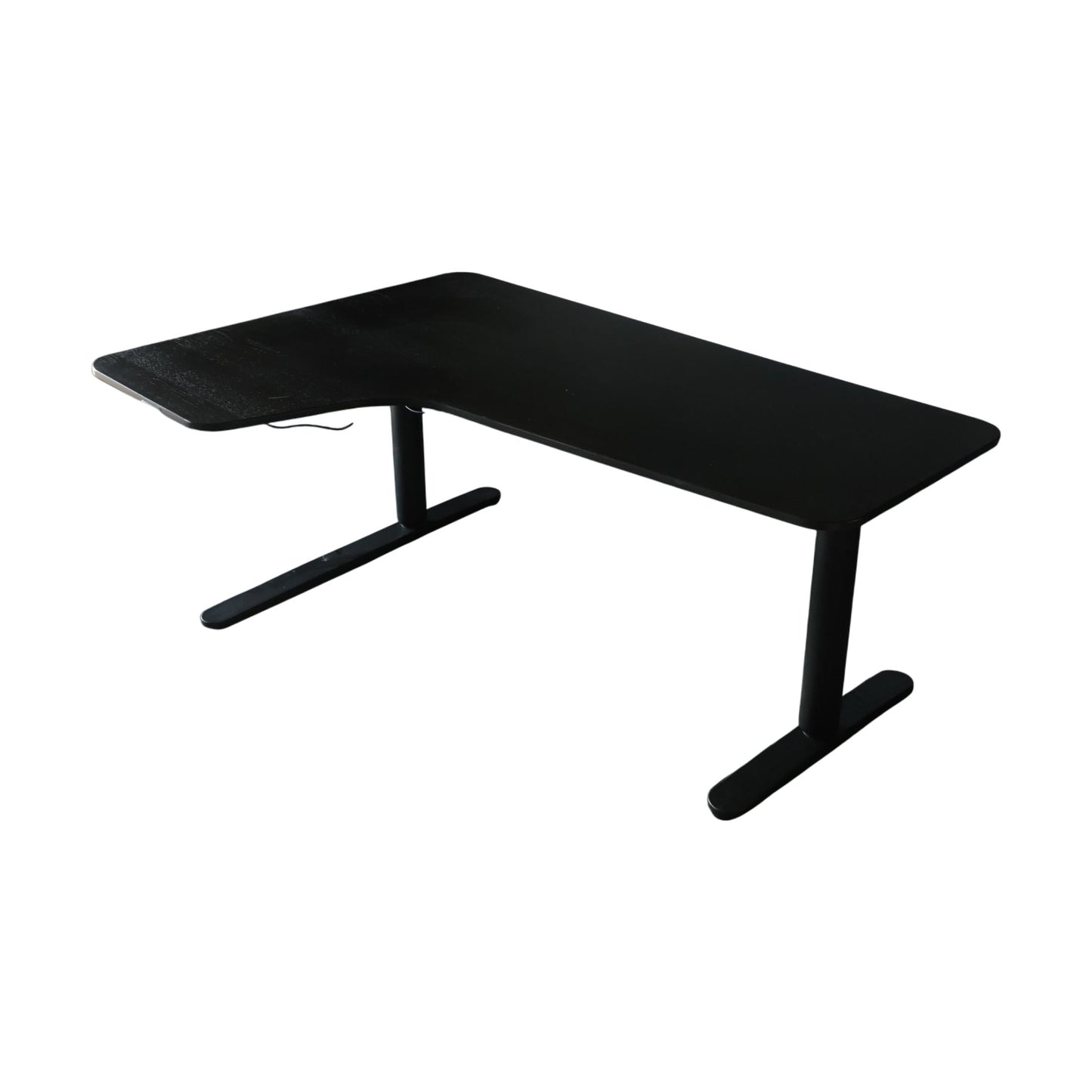 IKEA Bekant skrivebord m/ venstresving, el hev/senk, 160cm